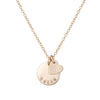 Gold Midi Name Necklace + Heart - Lulu + Belle Jewellery