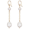 Gold or Silver Baroque Pearl Earrings - Lulu + Belle Jewellery