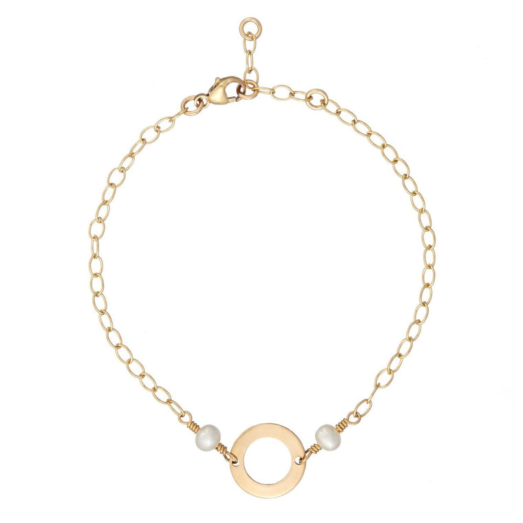 Gold or Silver Pearl Karma Bracelet - Lulu + Belle Jewellery