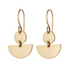 Half Moon Drop Earrings Gold - Lulu + Belle Jewellery