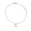 Heart initial bracelet gold - Lulu + Belle Jewellery