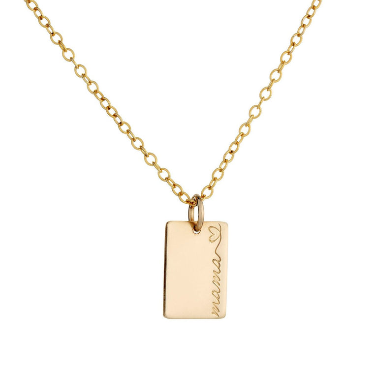 Heart Mama Necklace Gold or Silver - Lulu + Belle Jewellery
