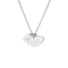 Heart Necklace with Initials Silver - Lulu + Belle Jewellery
