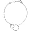 Intertwined Circles Bracelet in Silver - Lulu + Belle Jewellery