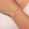 Intertwined Circles Bracelet in Silver - Lulu + Belle Jewellery