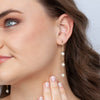 ISABELLE Long Pearl Earrings Gold or Silver - Lulu + Belle Jewellery