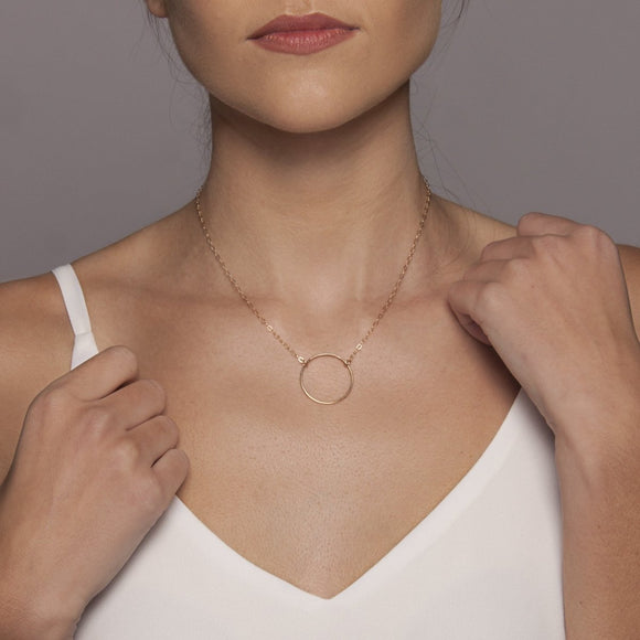 Large Gold Karma Necklace - Lulu + Belle Jewellery