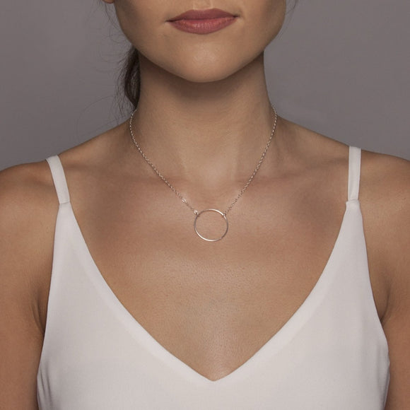 Large Silver Karma Necklace - Lulu + Belle Jewellery