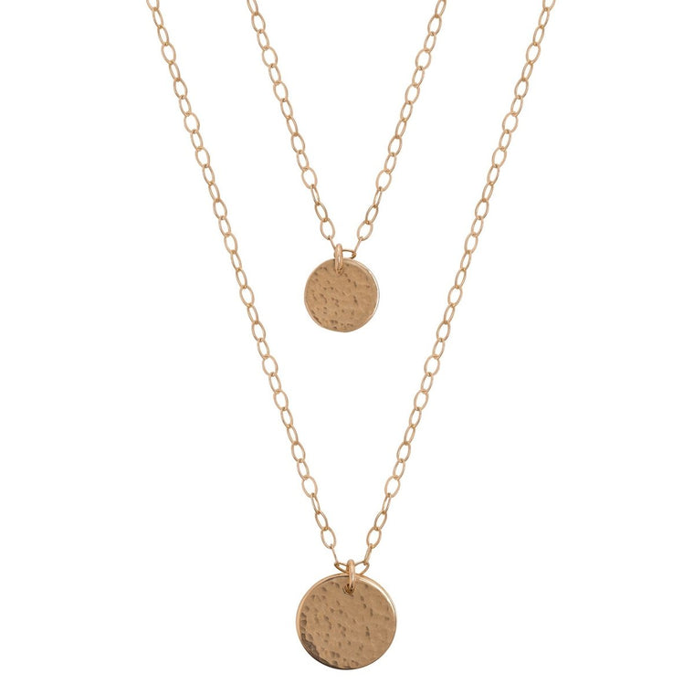 Layered Gold Disc Necklace - Lulu + Belle Jewellery