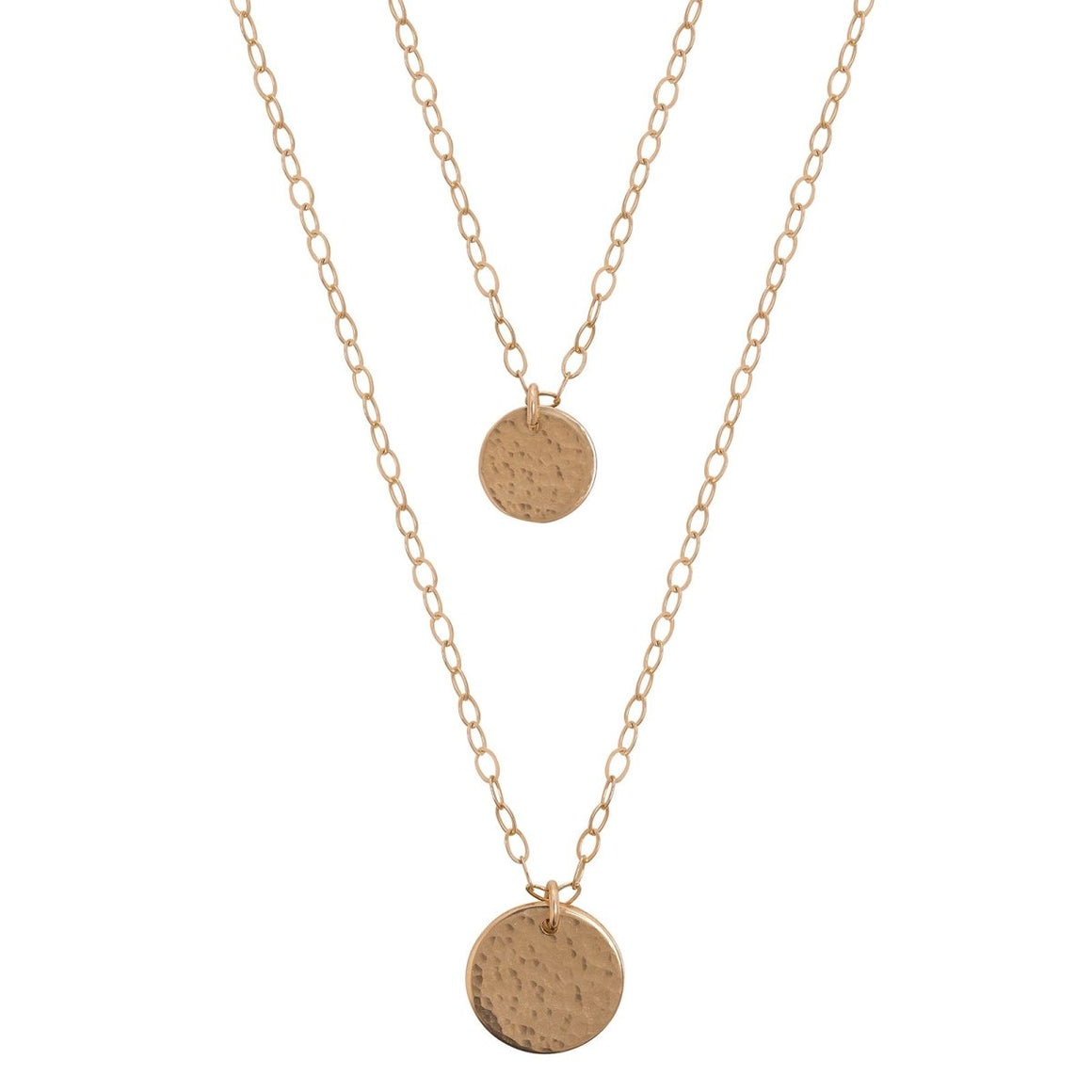 Dainty Initial Disc Necklace | Deluxur