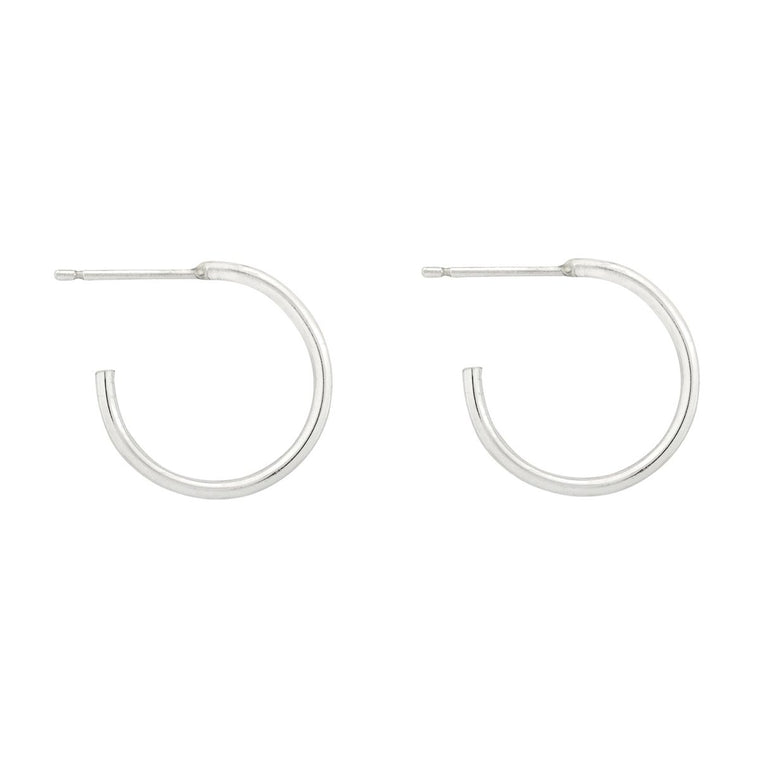 Lightweight Silver Hoops for Everyday - Lulu + Belle Jewellery