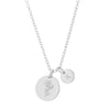 Lily and initial necklace silver - Lulu + Belle Jewellery