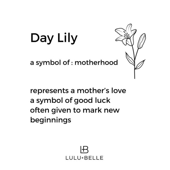 Lily and initial necklace silver - Lulu + Belle Jewellery