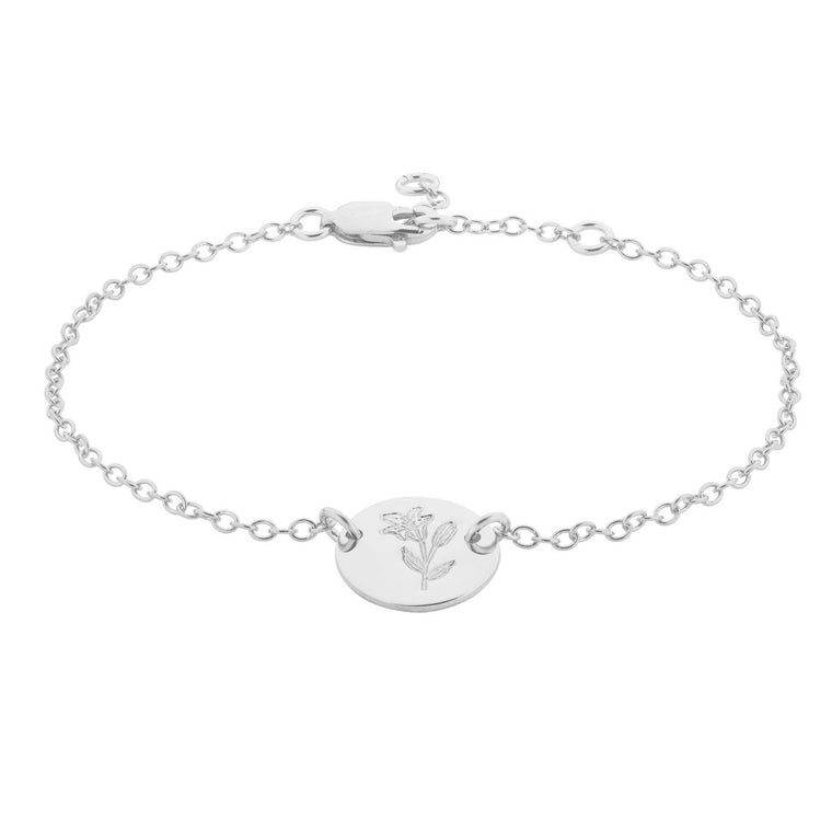 Lily disc bracelet silver - Lulu + Belle Jewellery
