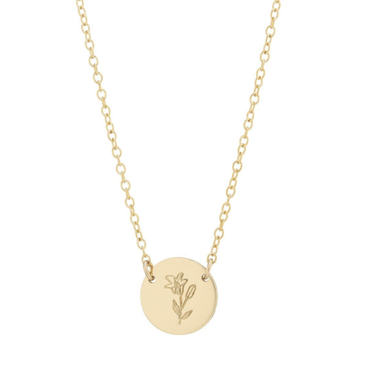 Lily personalised chain gold - Lulu + Belle Jewellery