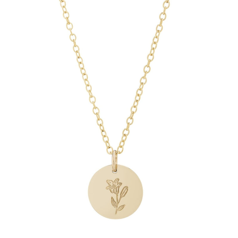 Lily personalised necklace gold - Lulu + Belle Jewellery