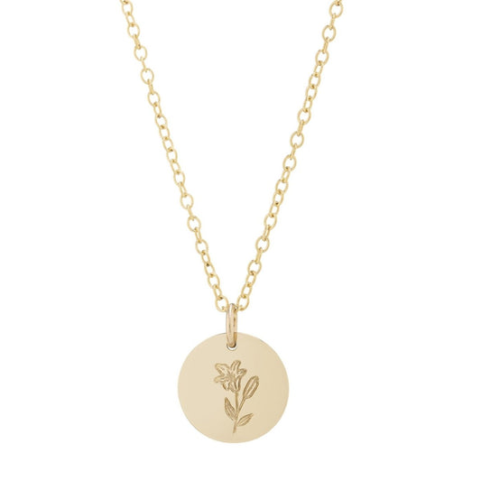 Lily personalised necklace gold - Lulu + Belle Jewellery