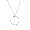 Long Circle Necklace in Gold - Lulu + Belle Jewellery