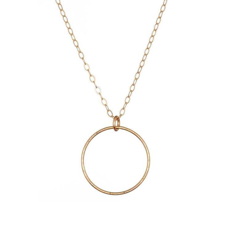 Long Circle Necklace in Gold - Lulu + Belle Jewellery