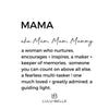 Mama Necklace Gold or Silver - Lulu + Belle Jewellery