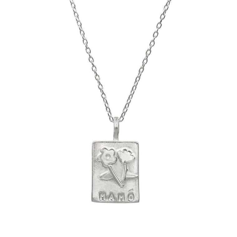 MAMÓ Necklace - Necklace for Grandmother Silver - Lulu + Belle Jewellery