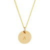 Medium 9kt Solid Gold Initial Necklace - Lulu + Belle Jewellery
