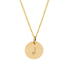 Medium 9kt Solid Gold Initial Necklace in Script - Lulu + Belle Jewellery