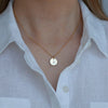 Medium Gold Initial Necklace - Lulu + Belle Jewellery