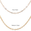Medium Gold Initial Necklace Script - Lulu + Belle Jewellery