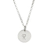 Medium Sterling Silver Initial Necklace Script - Lulu + Belle Jewellery