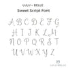 Midi 9kt Solid Gold Initial Disc in Script - Lulu + Belle Jewellery