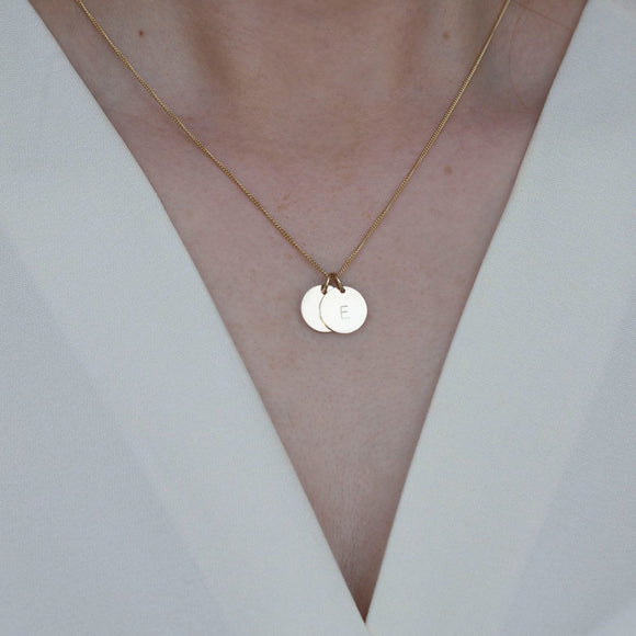 Midi 9kt Solid Gold Initials Necklace - Lulu + Belle Jewellery