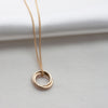 'Our Lives Intertwined' - 9kt Gold Interlinking Circles Necklace - Lulu + Belle Jewellery