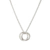 'Our Lives Intertwined' - Interlocking Circles Necklace Silver - Lulu + Belle Jewellery