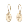 Oval trio of stars earrings gold - Lulu + Belle Jewellery