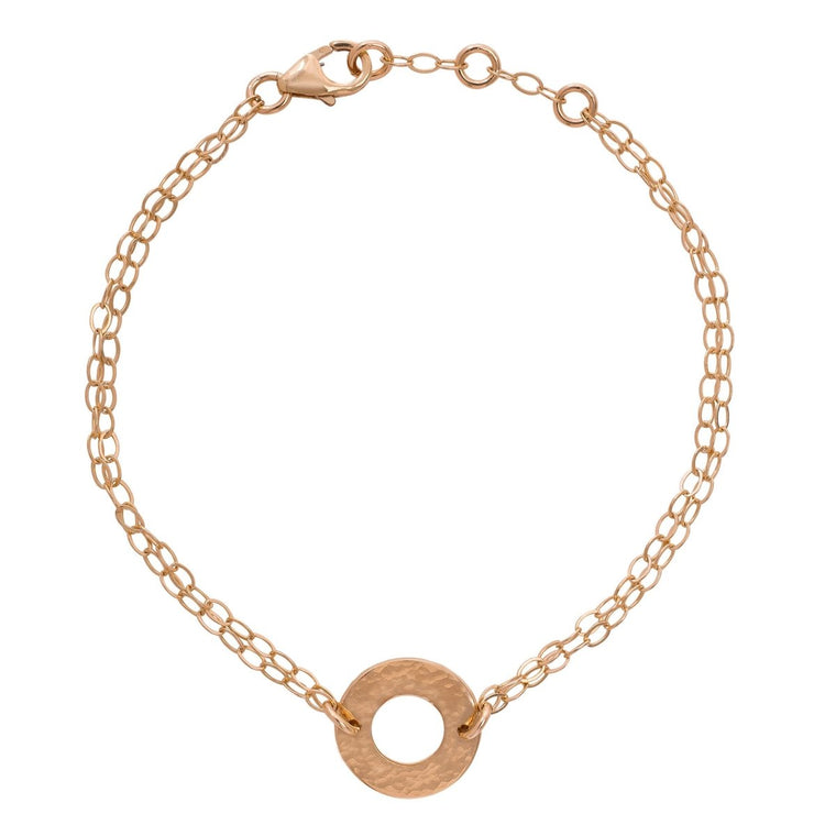 Personalised Disc Bracelet in Gold - Lulu + Belle Jewellery