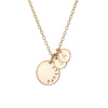 Personalised necklace with initials gold - Lulu + Belle Jewellery