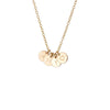 Petite Gold Initial Disc Necklace - Lulu + Belle Jewellery