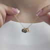 Petite Gold Initial Disc Necklace - Lulu + Belle Jewellery