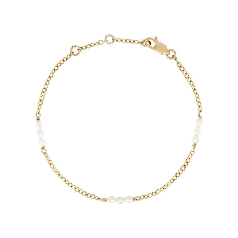 PIA Mini Pearl Bracelet Gold or Silver - Lulu + Belle Jewellery