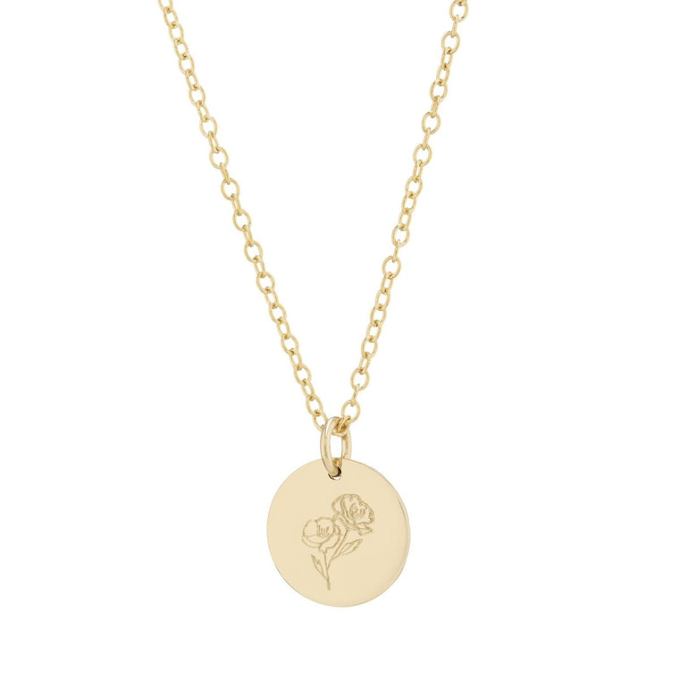 Poppy personalised necklace gold - Lulu + Belle Jewellery