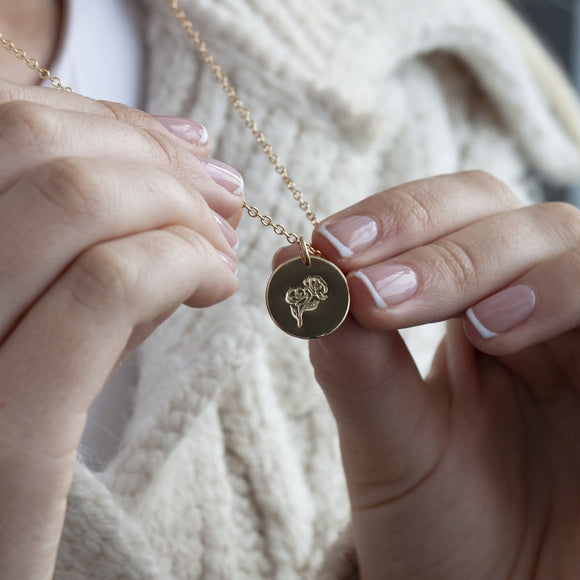 Poppy personalised necklace gold - Lulu + Belle Jewellery