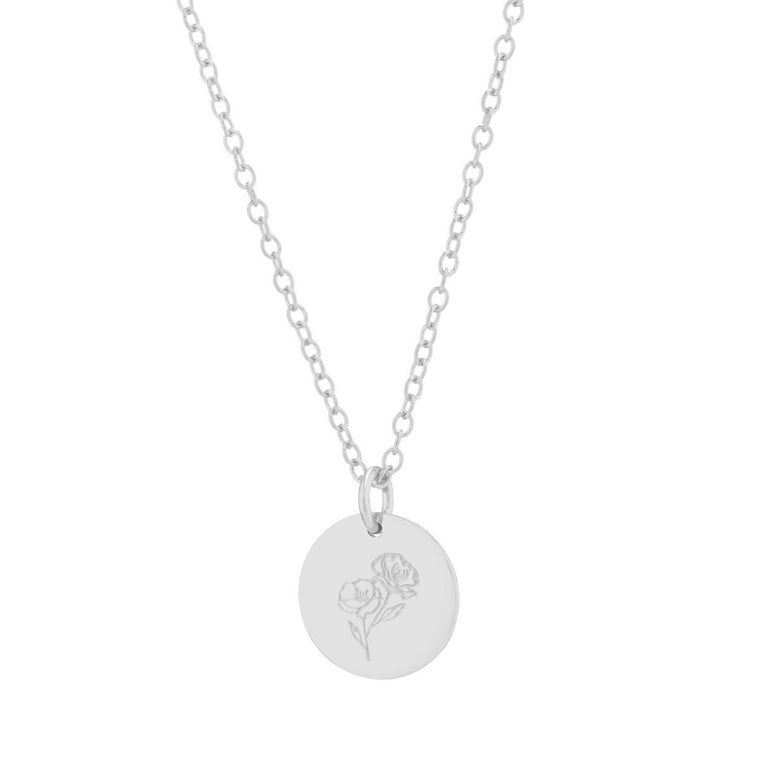 Poppy personalised necklace silver - Lulu + Belle Jewellery