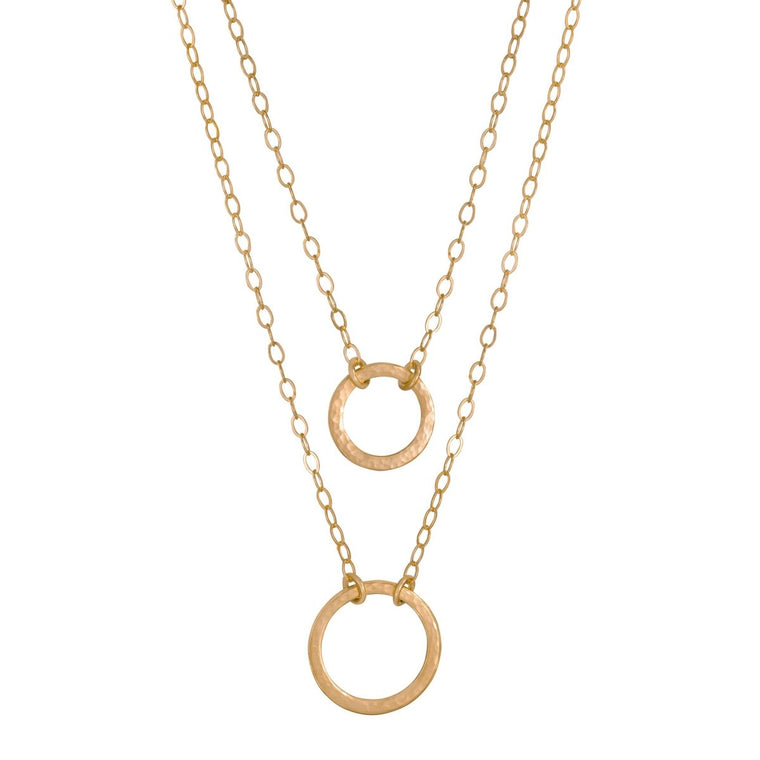 Rolled Gold Layered Karma Necklace - Lulu + Belle Jewellery