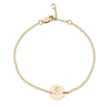 Rose disc bracelet gold - Lulu + Belle Jewellery