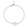 Rose disc bracelet silver - Lulu + Belle Jewellery