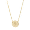 Rose disc necklace gold - Lulu + Belle Jewellery