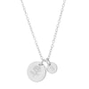 Rose initial necklace silver - Lulu + Belle Jewellery