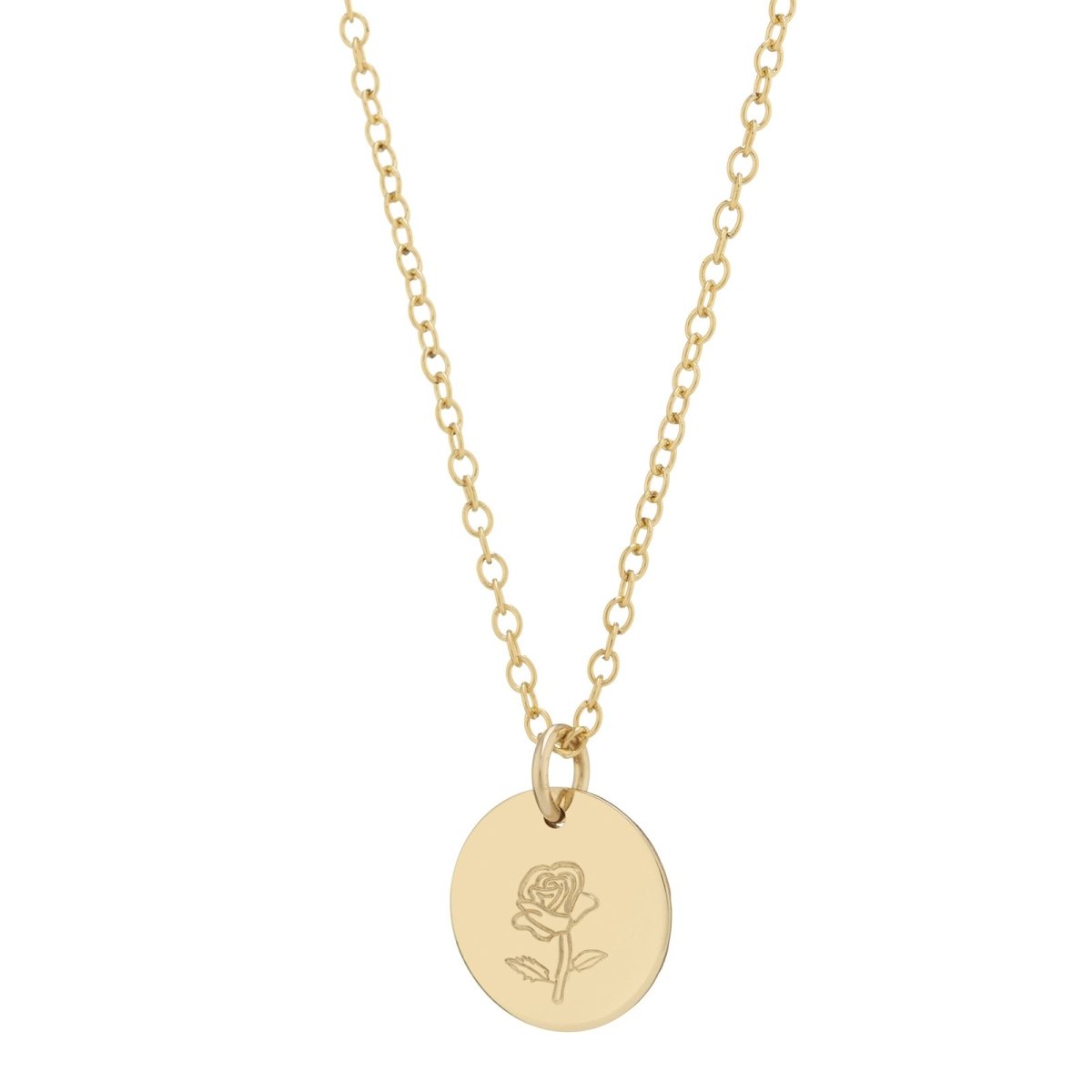 Rose pendant necklace gold - Lulu + Belle Jewellery