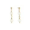 SARA Dainty Pearl Drop Earrings Gold or Silver - Lulu + Belle Jewellery